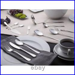 GERPOL 68 Pc Stainless Steel Cutlery Set Service 12 People with Suitcase Black