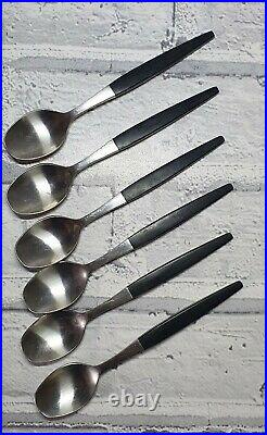 Gense Focus Deluxe Swedish 1950s Mid Century Cutlery 6 Place Settings 44 Pieces