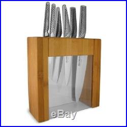 Global 7 Pcs Ikasu Knife Block Set+ceramic Water Sharpener Rrp$899