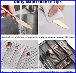 Gold Cutlery Set Stainless Steel Utensils Tea Spoon Fork Knife Wholesale 6 24pc
