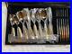 Gold and Silver 39 Piece Cutlery Set Brand New Stainless Steel Velvet Case