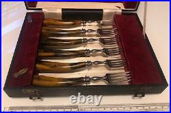 HARRISON BROS & HOWSON 12 Piece Stainless Steel Cutlery Set in Original Box 1952