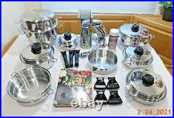 HUGE SALADMASTER Set 316L Surgical Stainless Waterless Cookware Food Cutter