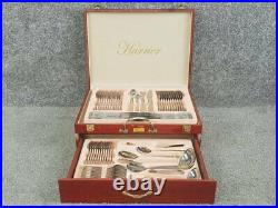 Harrier Verona 72pc 24ct gold plated 18/10 Stainless Steel. Wood box