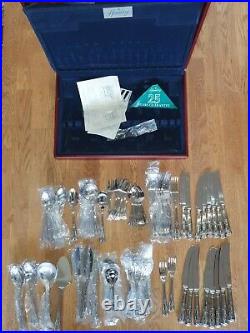 Housley Stainless Steel Cutlery Set Of 92 Pieces 8 Setting. Beautiful. Retro