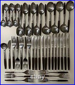 Interpur Cutlery 43 Pieces Flatware Japan INR2 VGood Mid Century Retro Vintage