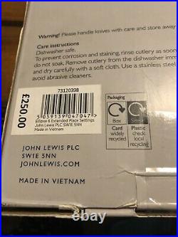 John lewis & Partners Ellipse Cutlery Set (44 Piece) New In Box