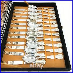 LBL A800 EP Zing Italian Silver Plated Cutlery 12 Place Settings Boxed 153012