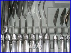 Laguiole 24 Piece Stainless Steel Cutlery Set-6 Forks, 6 Knives, 6 Teaspoons 6 TS