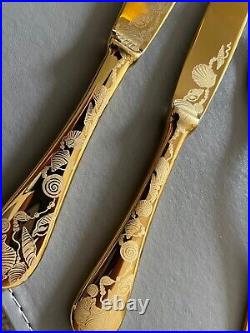 Luxury Mepra Venere Oro(Gold) Cutlery-36 Piece Set MINT! RRP $2328