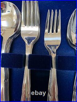 M&S 86 piece cutlery set In superior quality 18/10 stainless steel. Barely used