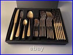 Maison Sarah Lavoine Gold Cutlery set, 24 Golden Pieces Brand New & Boxed