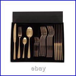 Maison Sarah Lavoine Gold Cutlery set, 24 Golden Pieces Brand New & Boxed