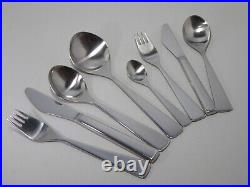 Maya Norway Norstaal Design 6 Place Cutlery Set Tias Eckhoff & 2 Serving Spoons