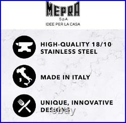 Mepra Bavaria 49 Pcs Flatware Set Stainless Steel Polished Finish Dishwasher Saf