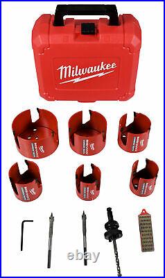 Milwaukee 49-56-9290 10pc Big Hawg Carbide Cutter Hole Saw Set Kit
