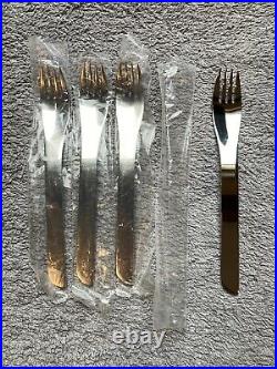 Modernist Asymmetric Italian Cutlery Set 20 Pieces Mepra Katja Stainless Steel