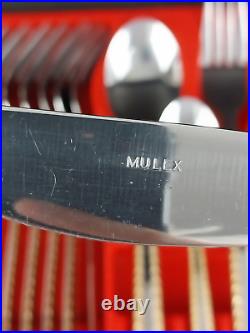 Mulex Carolina Chrome-Stainless Steel Partially Gold Plated 72 pcs Cutlery Set