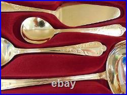 NIVELLA SOLINGEN 24ct Gold Plated 70pc Cutlery Set For 12 People With Case S46