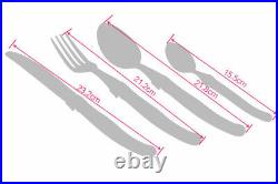 New 24PCS Laguiole Style Stainless Steel Dinnerware Set Cutlery Dinnerware Set