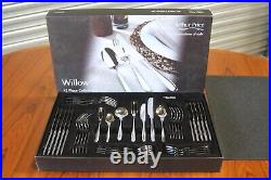 New 42 Piece 6 Six People Arthur Price Willow Cutlery 18/10 Stainless Steel Set