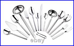 New Heavy 72 Pc Silver Cutlery Set 18/10 Stainless Steel Table Canteen Gift Xmas