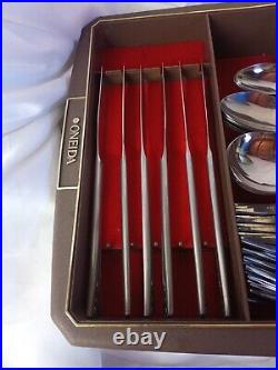 ODENIA Vintage Retro Cutlery Set 40 pieces PASADENA / Rose Ptn Canteen Original