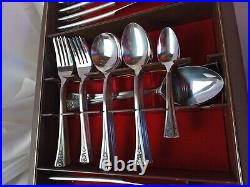 ODENIA Vintage Retro Cutlery Set 40 pieces PASADENA / Rose Ptn Canteen Original