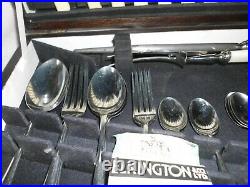 OLD 1930s ELKINGTON & CO WOODEN BOXED CANTEEN CUTLERY 6 SETTING EXCELLENT