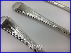 OSBORNE Silversmiths Cutlery Bead Pattern Silver Plated Cutlery 46 Pieces
