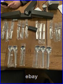 Odeon stainless steel David Mellor Cutlery Set 18 Peice NEW £200 Plus In Store C