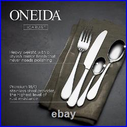 Oneida Icarus 24 Piece Cutlery Set Stainless Steel Cutlery Set for 6, Heavy &