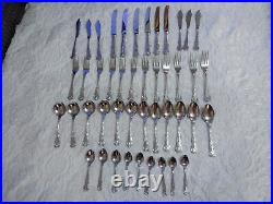 Oneida Stainless Steel Old Cutlery Set 45 Pieces in Wooden Box