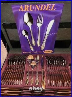 PRIMA Arundel 84 Peice Cutlery Set With Diplomate Lockable Breifcase