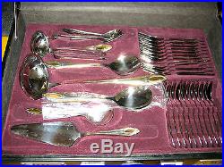 PRIMA CUTLERY SET 84 Pcs PARTIAL GOLD PLATED with 18/10 stainless steel, CASED