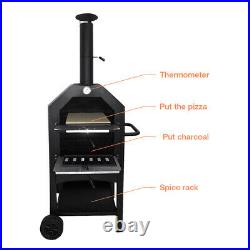 Pizza Oven Set withBread Peel Cutter Outdoor Garden Patio Barbecue Cooking BBQ
