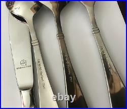 Quality IG 18/10 Stainless Steel Canteen Cutlery 58pc Wood Case Not Complete