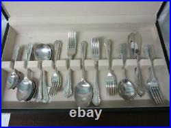 RARE Chinacraft Gadroon Pattern A1 Silver Plate 56pc Cutlery Canteen, Cased