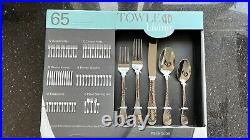 Reynolds Towle Living 65 Piece Flatware Set, Service for 12