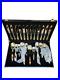 Royal Cutlery Set 85 Pieces Stainless-Steel Gold-Plated Luxury Flatware Gift Box