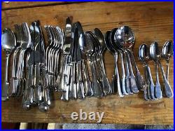 Royal Doulton 44 Piece 18/10 Stainless Steel Cutlery Set Fiddle Back Design