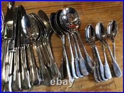 Royal Doulton 44 Piece 18/10 Stainless Steel Cutlery Set Fiddle Back Design