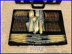 SBS Bestecke Solingen 23/24 carat gold-plated 70-piece cutlery set