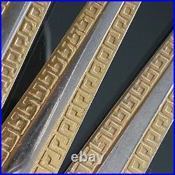 SBS Bestecke Solingen 24K Carat GOLD Plate STAINLESS Steel CUTLERY 53pc SET