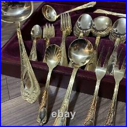 SBS Solingen 69 piece 18/10 Carat Gold Plate Cutlery With Canteen