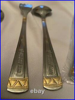 SBS Solingen 87 piece cutlery dining set Edelstahl 18/10-23/24 Ct Goldplated