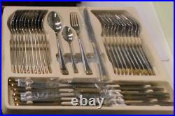 SBS Solingen Bestecke Gold Plated Cutlery Set Brand new in case 12 place setting