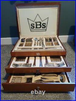 SBS Stainless Steel 86 Piece Cutlery Set