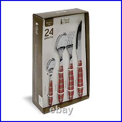 Set Cutlery Nuvole di Stoffa Christmas Stainless Steel Tartan Bonnie 5717