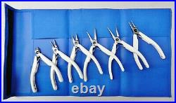 Set of 6 Lindstrom Pliers & Cutter Supreme 7893 7490 7590 7890 7892 7191 Pouch